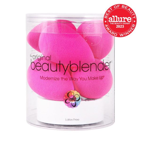 Beautyblender Original PINK Pack (6 Blenders + 1 Solid Cleanser) Fashion