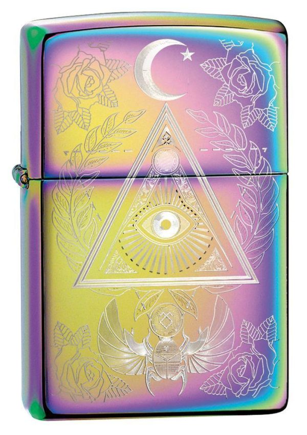 Zippo Lighter - Eye of Providence Multi Color Online Sale